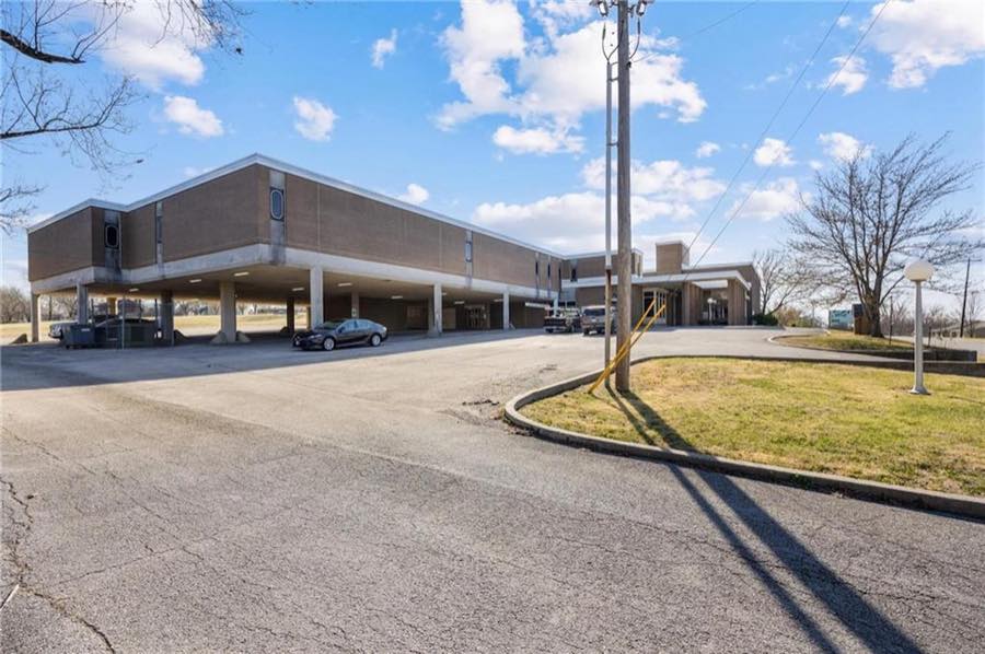 Entry drive and covered parking